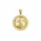 10K Yellow Gold Miami Cuban Link Chain Set World Map Charm Pendant 4.5mm 18-28"