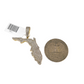 Real 10k Yellow Gold Florida Diamond Charm Pendant 1.5'' inch Genuine 10kt