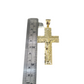 10k Yellow Gold Cuban Curb Chain Holy Cross Pendant SET Charm 8mm Necklace Men