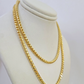 Real 18k Yellow Gold Franco Chain Necklace 24 Inch 4 mm SOLID 18kt