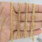 Solid 14k Yellow Gold chain 22 Inch Miami Cuban Necklace 4mm STRONG Links REAL