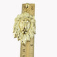 Solid 10k Yellow Gold Lion Head pendant Mens Charm 2.5" Real 10k High Quality Gold