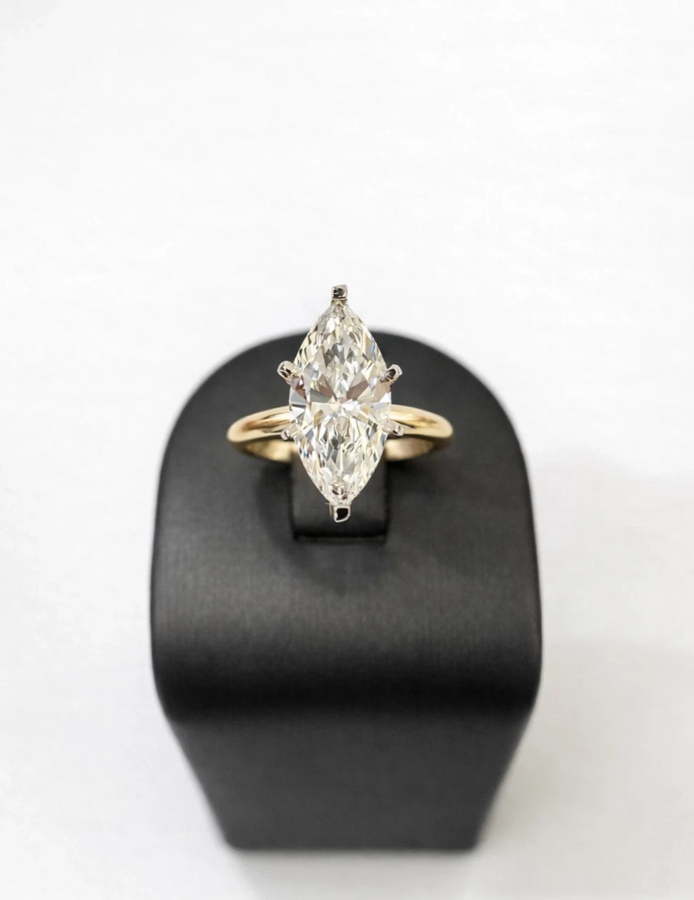 14k Yellow Gold Diamond Oval Ring LAB Created Wedding Engagement Ladies Women