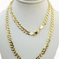 Real 14k Gold Chain Solid Cuban Curb Link Bracelet Necklace 3mm-10mm 7"-30" 14kt