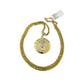 Real 10k Yellow Gold Palm Chain Jesus Christ Pendant Charm 3mm SET Necklace