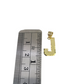 10K Real Yellow Gold Initial Letter Charm Pendant A–Z Alphabet Men Women