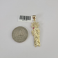 10k San Judas Charm Pendant Mens REAL 10Kt Saint Jude Yellow Gold