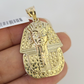 10k Pharaoh Head Charm Pendant Mens REAL 10Kt Egyptian Yellow Gold