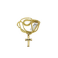 Real 10k Gold Cross Charm Pendant Franco Chain Necklace SET 2.5mm 16"-26"