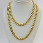 Solid 14k Gold Chain 7mm 22 Inch Miami Cuban Link Necklace HEAVY Real Gold Sale
