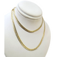 10k Yellow Gold Necklace Cuban Curb Chain 4mm 18"-28" inch Diamond Cuts 10kt