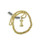Real 10k Rope Chain Necklace Nugget I Initial Charm Set 3mm 18"-28" Pendant Gold