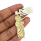 10k Gold Cuban Curb 3mm Chain Necklace Saint Jude Charm Pendant 18"-28" Set