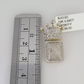 10k Yellow Gold Diamond Crown King Charm Real 10Kt Pendant Natural Genuine