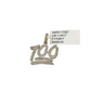 Real 10k Yellow Gold 100 Diamond Charm Pendant 1'' inch Genuine 10kt