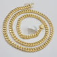 10k Gold Necklace 7mm 26 Inch Miami Cuban Link Chain REAL 10kt yellow Gold Men's
