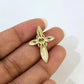 10K Yellow Gold Franco Chain Jesus CZ Stone Cross Pendant 1mm 16 18 20 22 Women