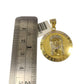 10K Gold Miami Cuban Chain Jesus Christ Charm 18"-24" 2mm Pendant Necklace SET