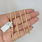 Real 10k Solid Miami Cuban Link Yellow Gold Chain 3mm Necklace 20 Inches Genuine
