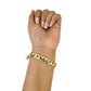 10k Yellow Gold Bracelet 8.5 Inch Royal Monaco Cuban Link 10mm Mens Box Clasp