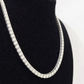 Real 925 Silver Moissanite Tennis Necklace Chain 22 Inch 4mm Women Men