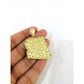 10K Yellow Gold Miami Cuban Link Chain Set Arizona Map Charm Pendant 4.5mm 18-28