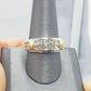 REAL 10k White Yellow Gold Engagement Wedding Band Men 0.48 CT Real Diamond