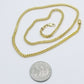 Real 10k Yellow Franco Necklace 3mm Chain Lobster Clasp 18" -26" Men Women Rope