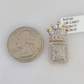 10k Yellow Gold Diamond Crown King Charm Real 10Kt Pendant Natural Genuine
