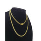 10k Solid Gold Miami Cuban Chain Bracelet Set 3mm 18"-24" Men Women Necklace