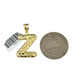 Real 10k Rope Chain 3mm 18"-28" Set Z Necklace Nugget Initial Charm Pendant Gold