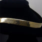Real 10k Yellow Gold Herringbone Necklace 12 mm Thick 20 inch Men Women