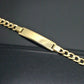 Gold Baby Bracelet 10k Real Gold 6 inch Cuban with ID Brand New